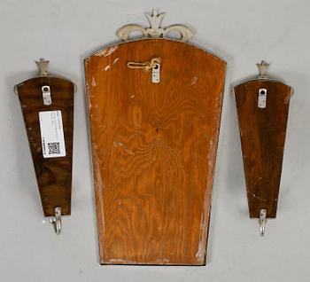 SPEGEL OCH LAMPETTER 1 PAR, art déco, 1930-tal.