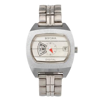 BIFORA, Digital, armbandsur, 35,5 x 34 (41) mm,