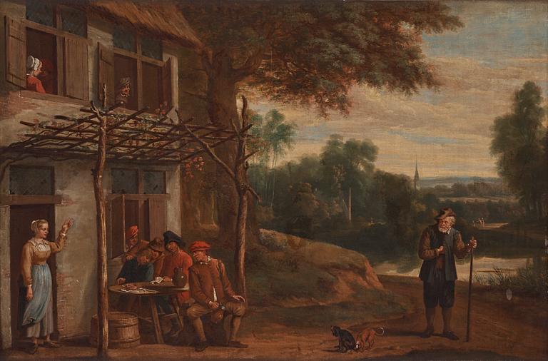 Thomas van Apshoven Attributed to, Outside The Inn.