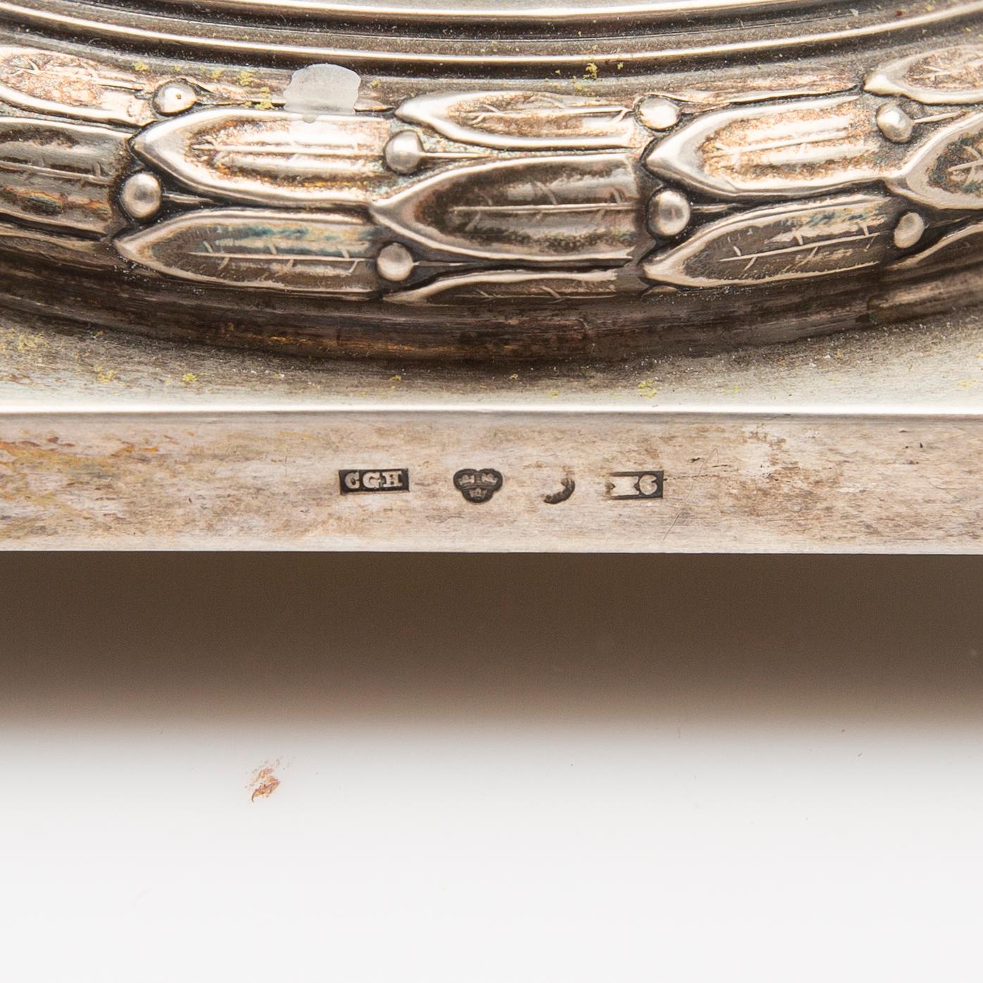 C.G. Hallberg, Ljusstakar, ett par, silver, 1900, Stockholm.