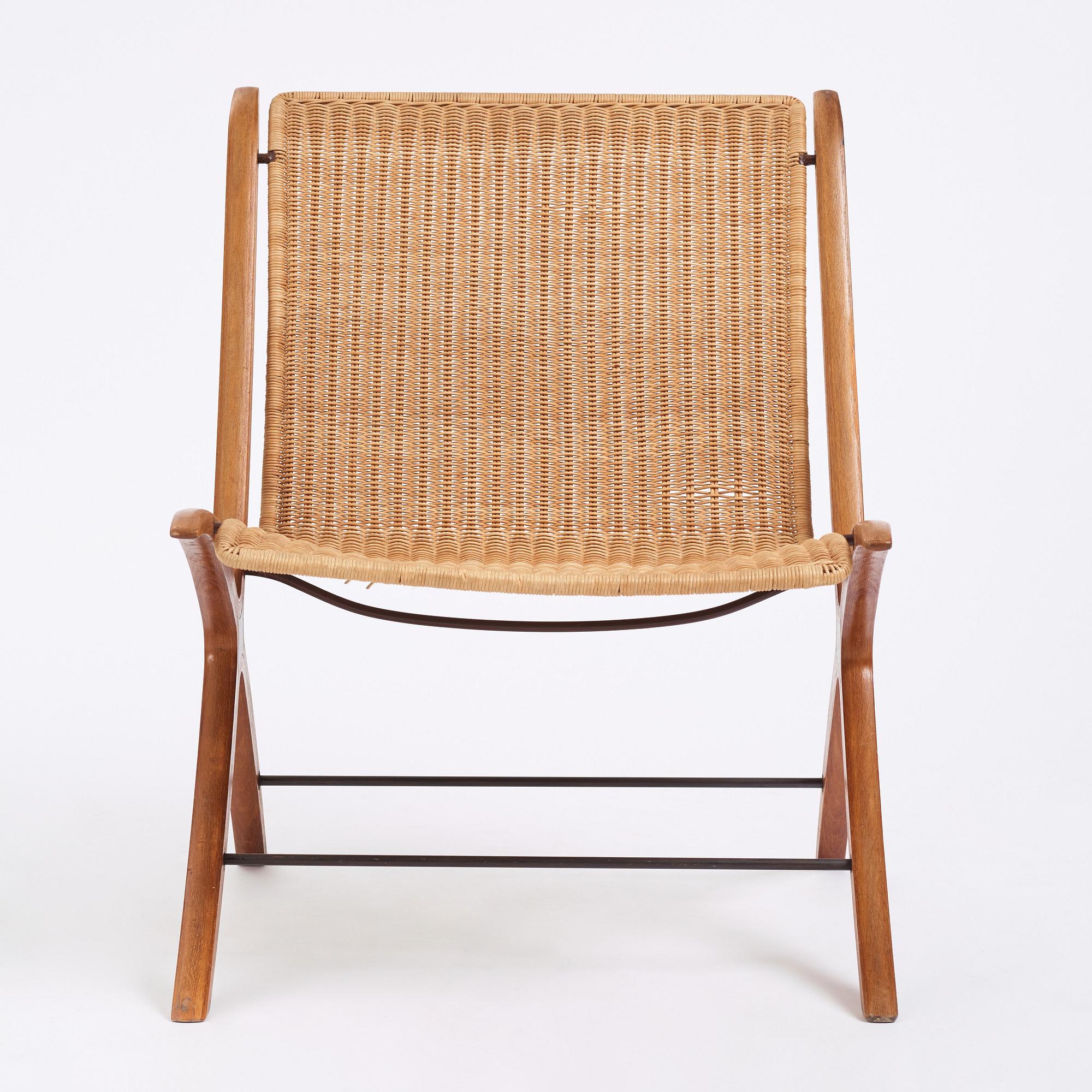 Peter Hvidt & Orla Mølgaard Nielsen, an easy chair,  'model 6103 X-chair', Fritz Hansen, Denmark 1960s.