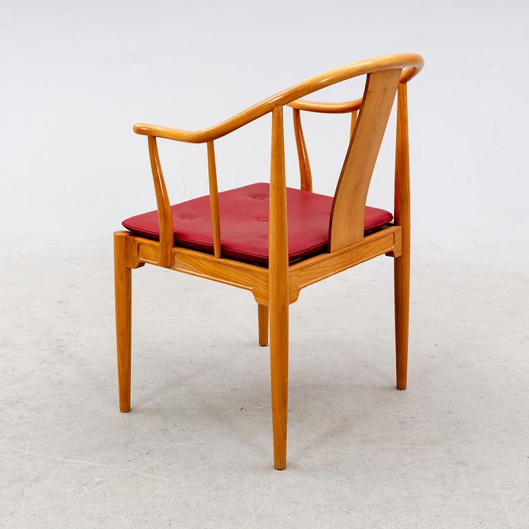 Hans J Wegner, a "China" chair for Fritz Hansen, Denmark, dated 1994.