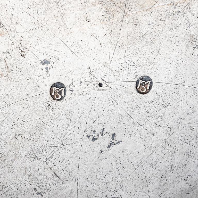 A Baltic 17th century parcel-gilt silver tankard, mark of Johan Strengman, (active 1686, 1690-1701) probably 1691, Nyen.