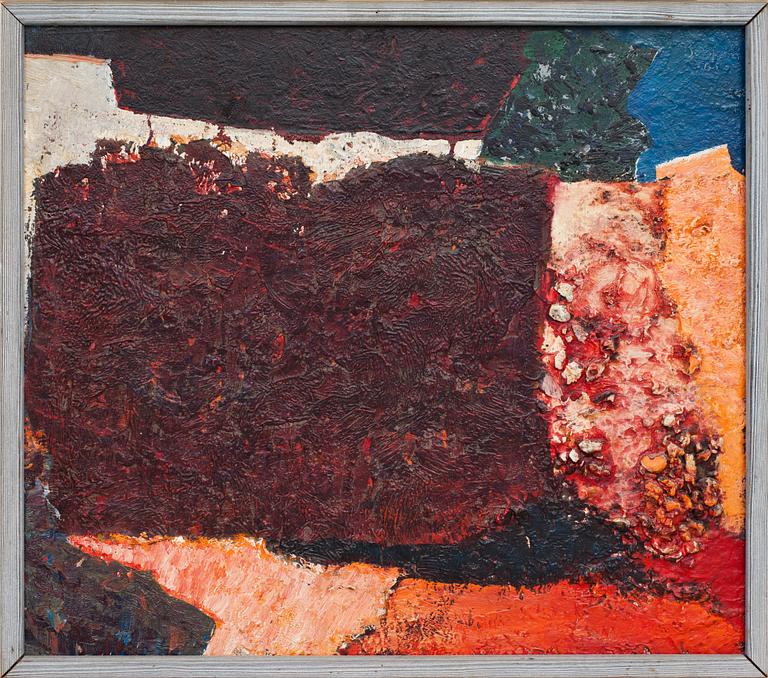 HARRY BOOSTRÖM. Olja på pannå. Sign Booström och dat -63.