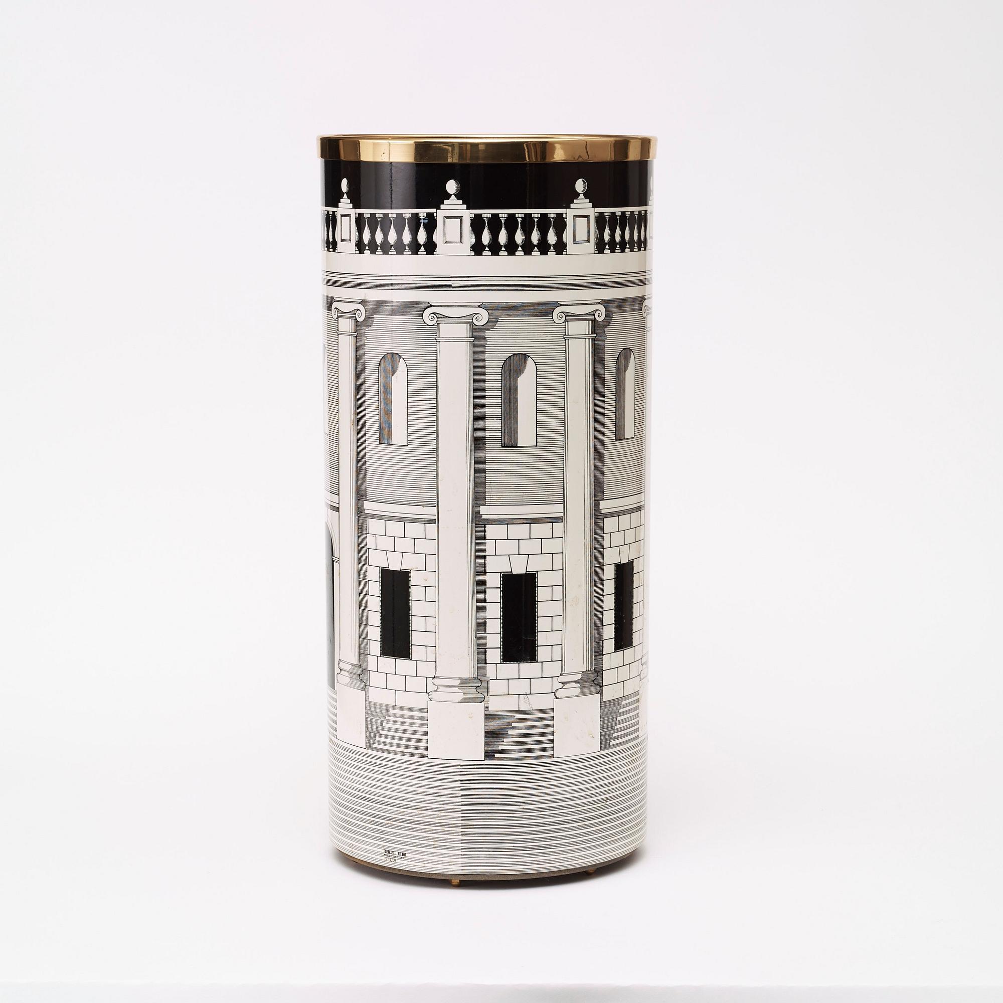 A Piero Fornasetti umbrella stand, Milano, Italy.