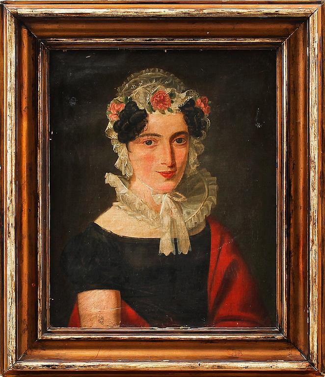 OKÄND KONSTNÄR, olja på duk, 1800-tal.