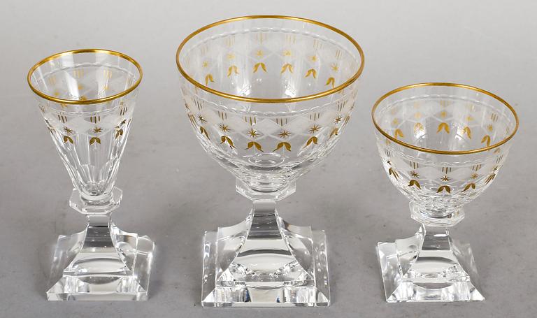 GLASSERVIS, 36 delar, "Odelberg Junior", Kosta, 1900-talets andra hälft.