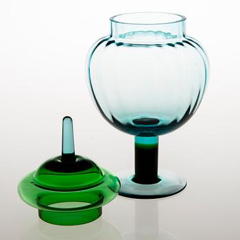 KERTTU NURMINEN, art glass, Lampi-series, Pro Arte 1993, signed K. Nurminen, Nuutajärvi.