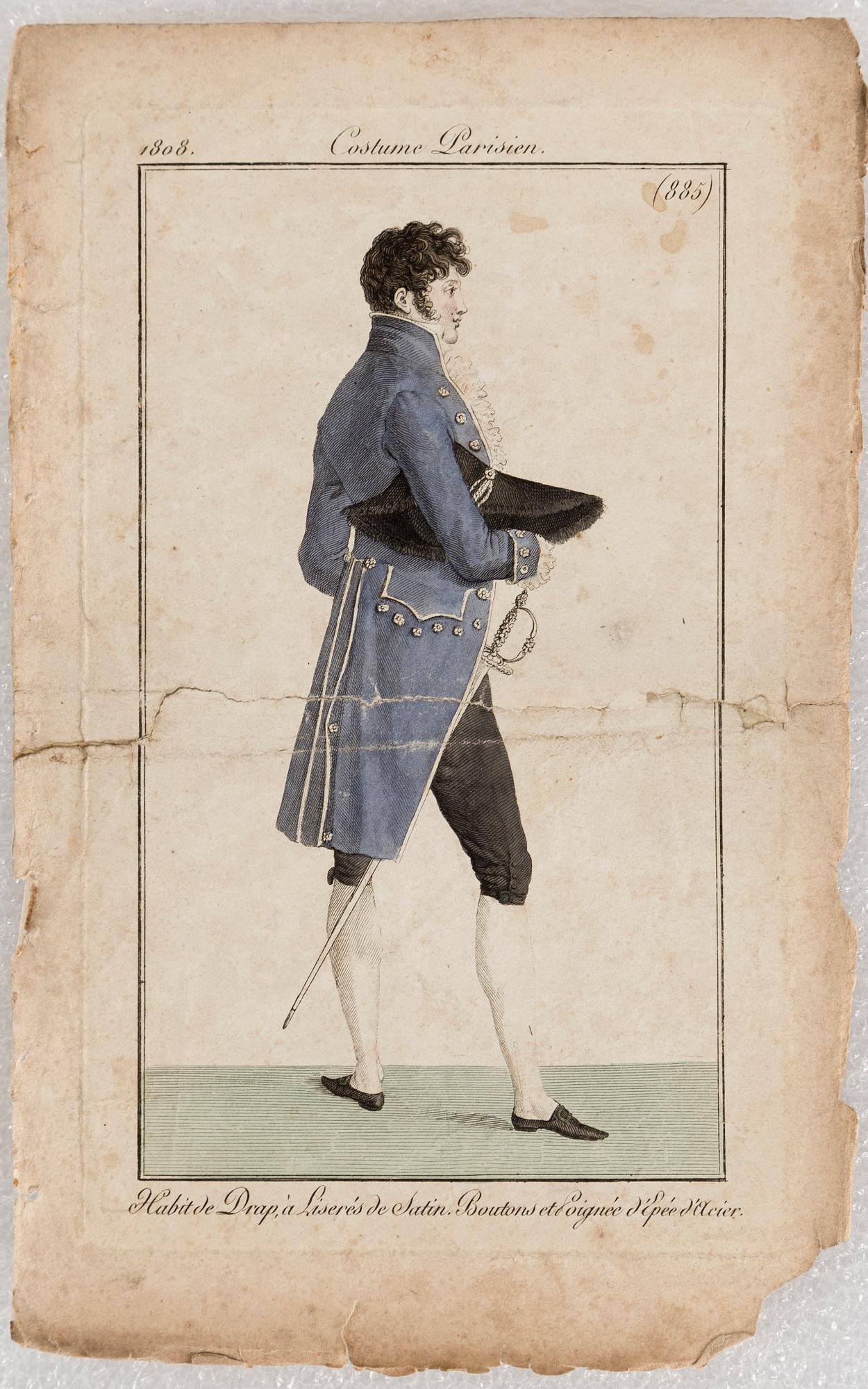 21 coloured fashionplates, 1808.