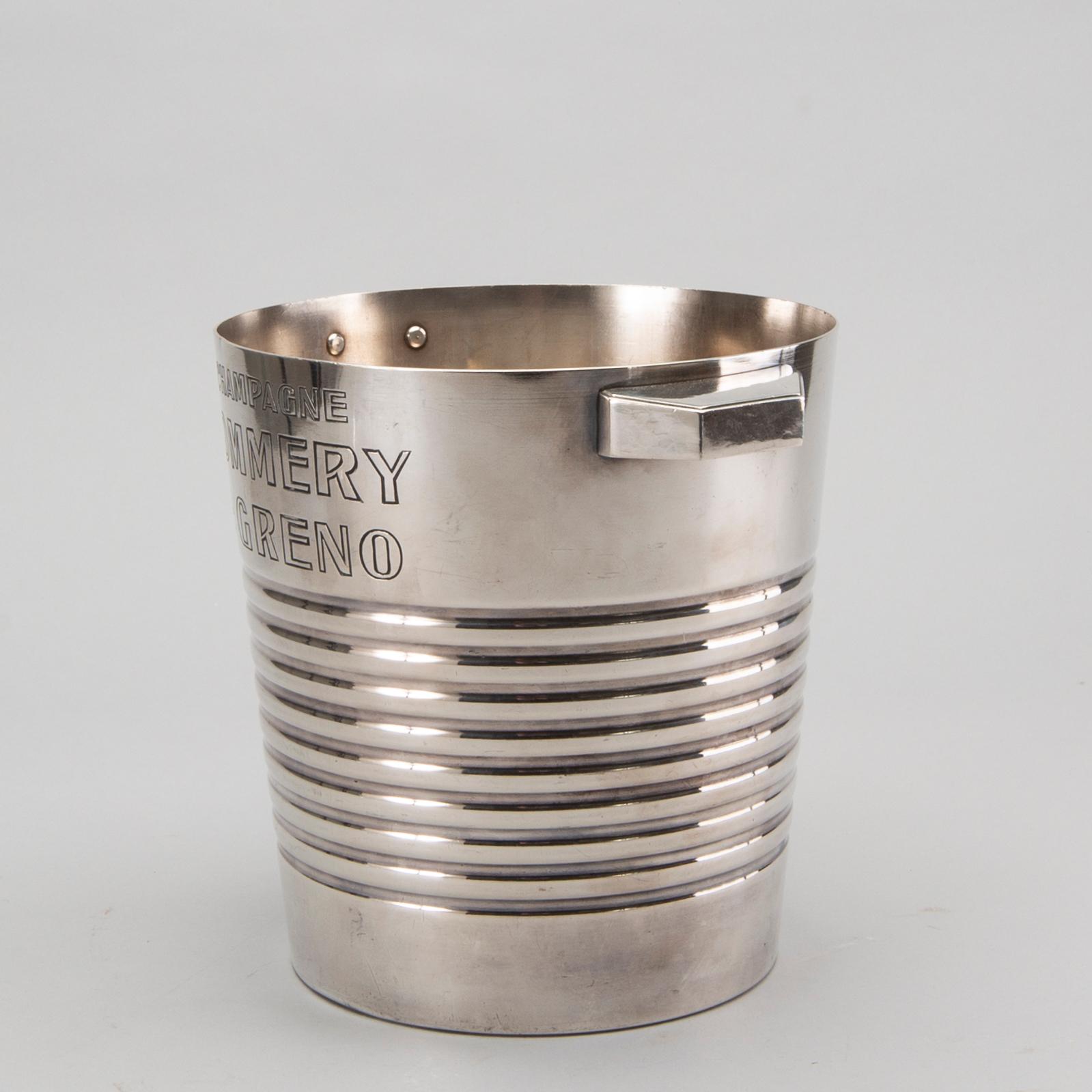 A French advertising Champagne cooler for Pommery & Greno, 20th century.