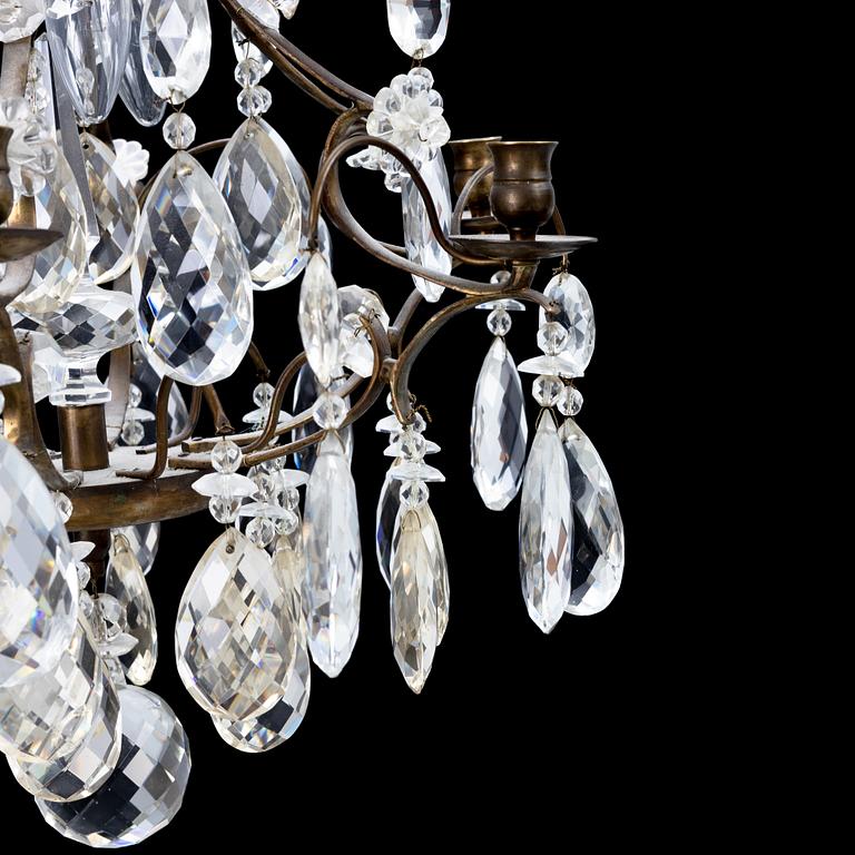 A Rococo Style Chandelier, first half of the 20th Century.