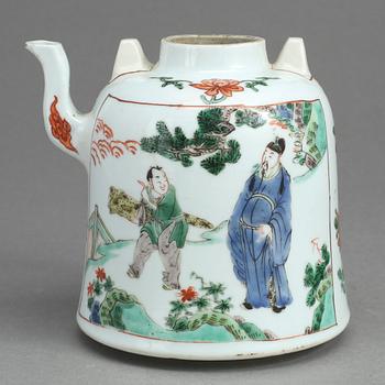 TEKANNA, porslin, Kina, Kangxi, (1662-1722).