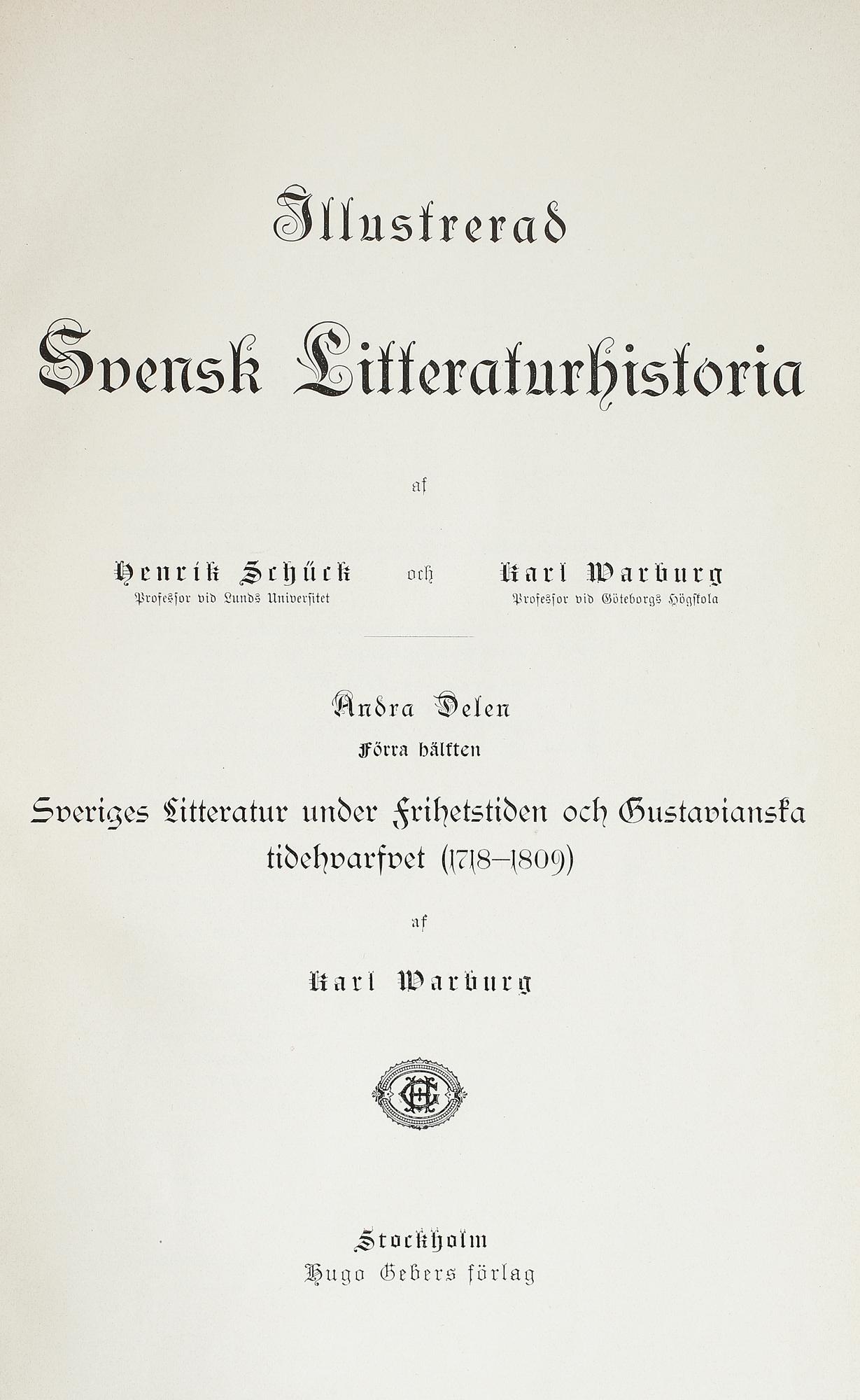 BOKPARTI OM SVENSL LITTERATURHISTORIA, 13 vol, bla Den svenska litteraturen, I-IV, Lönnroth o Delblanc, 1987-89.