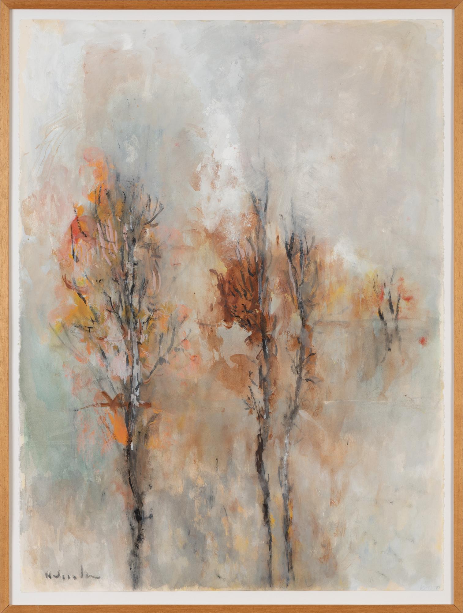 Ruben Heleander, gouache, signed.