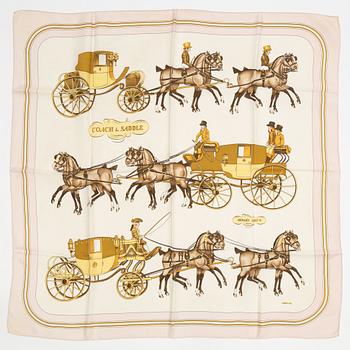 Hermès, a silk scarf, 'Coach & Saddle'.