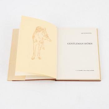 Böcker, tre volymer, av konstnären Arvid Knöppel.