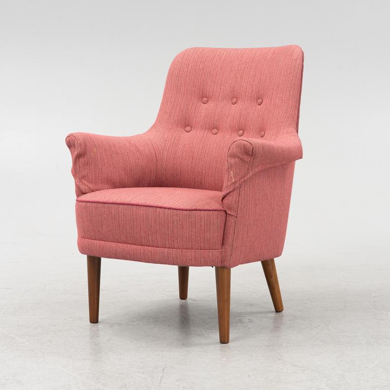 Carl Malmsten, armchair, "Samsas", O.H. Sjögren, second half of the 20th century.