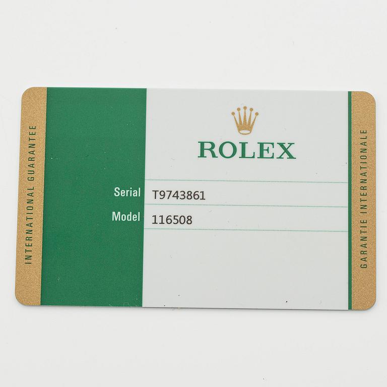 Rolex, Cosmograph, Daytona, "Green Dial", ca 2018.