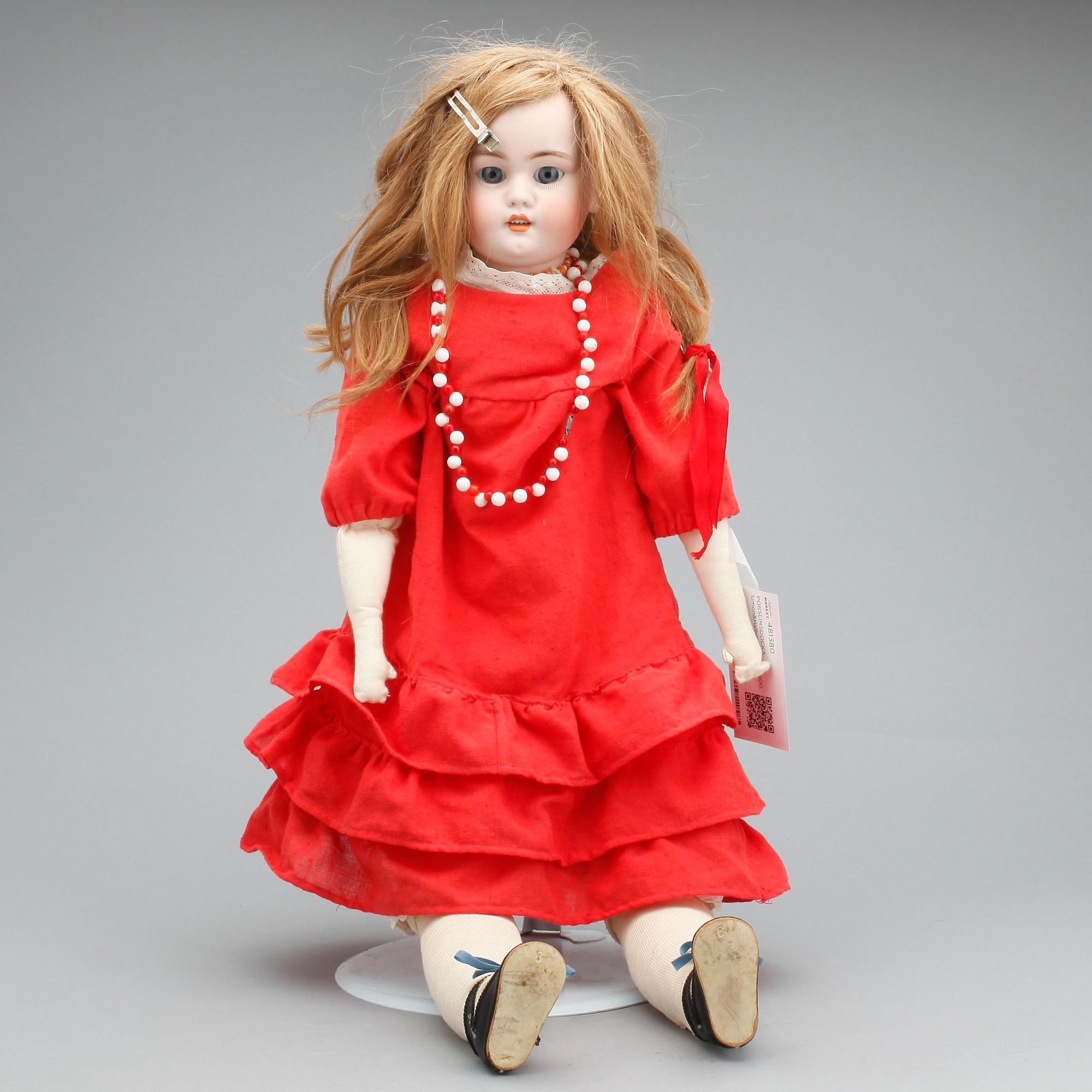 BISKVIFLICKDOCKA, Tyskland, 1900-talets första del, Simon & Halbig, 1080.