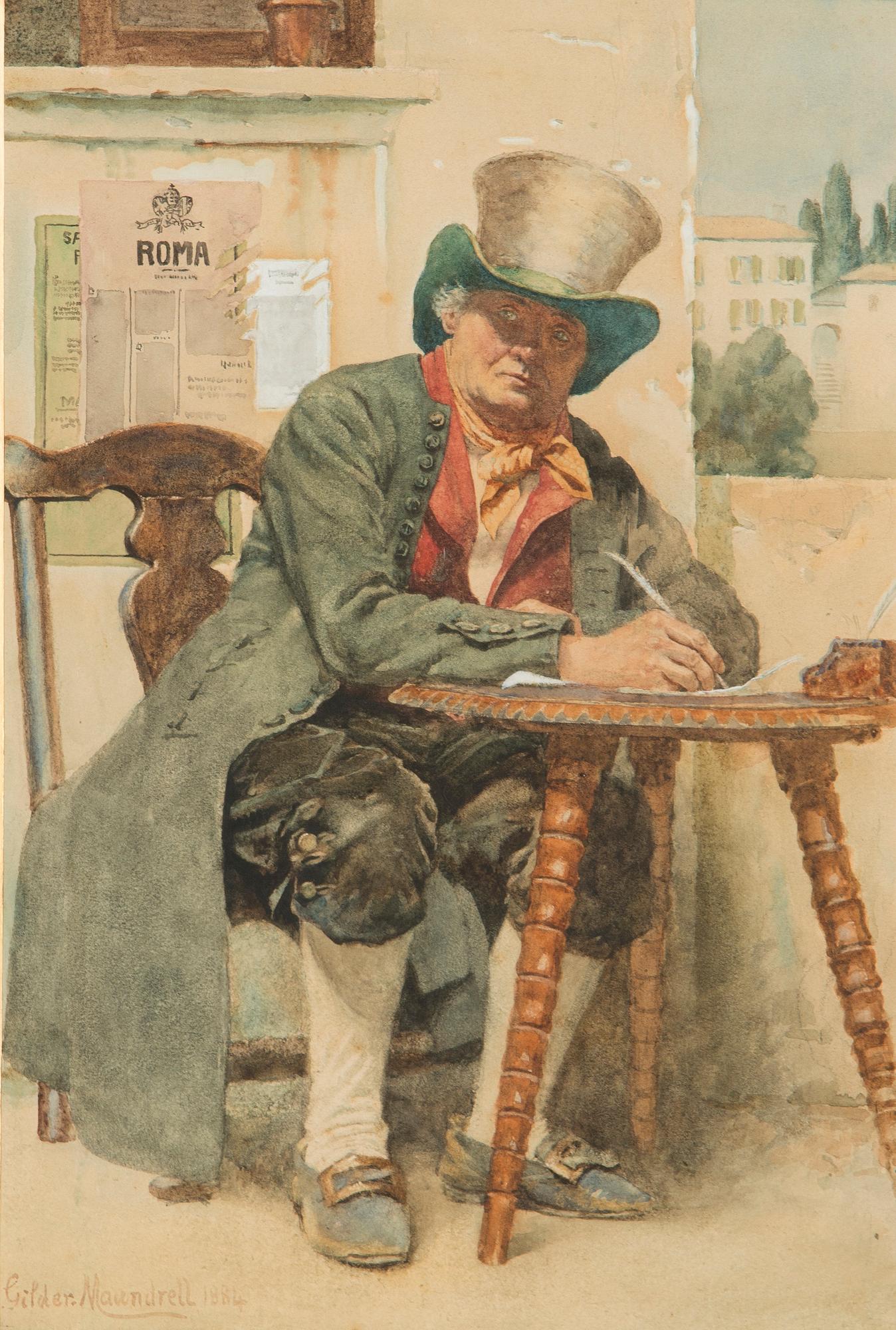 Charles Gilder Maundrell, At the Tavern, Rome.