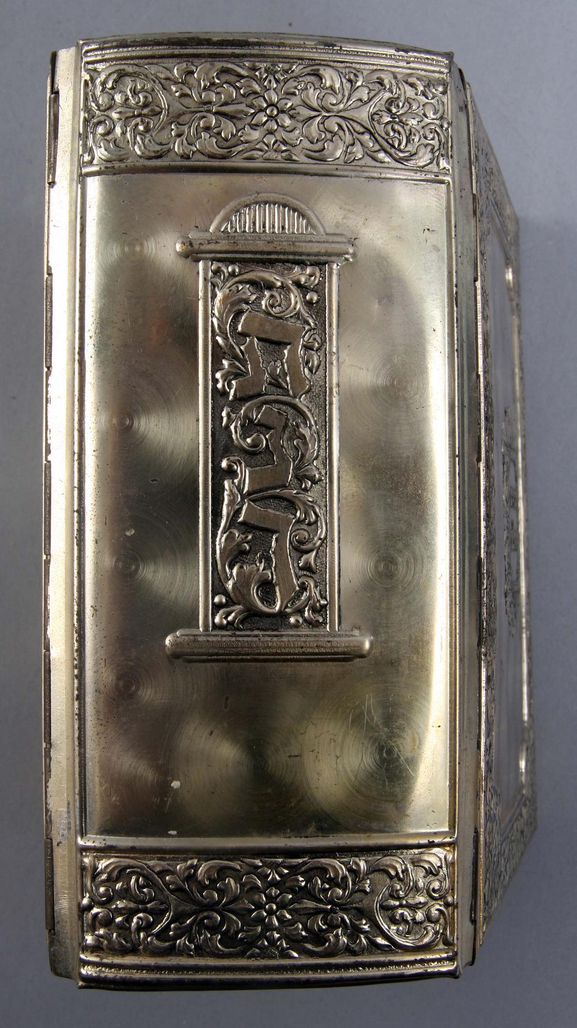 BOKPÄRM med gamla testamentet. Nysilver, Israel.