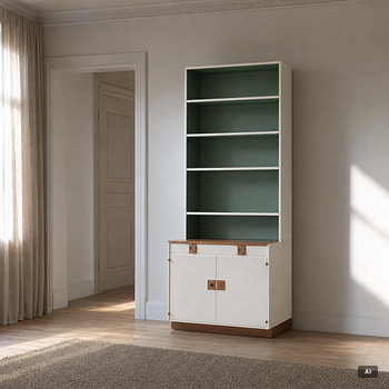 Josef Frank, a model 'B2255' bookcase, Firma SVenskt Tenn, Sweden, before 1985.