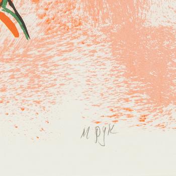 Madeleine Pyk, färglitografi, signerad 17/275.