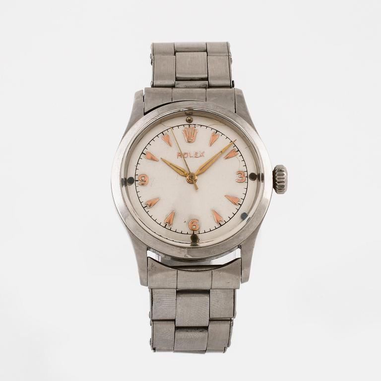ROLEX, Oyster, Chronometer, s.k ""Big Bubbleback transitional", armbandsur, 33,5 mm.