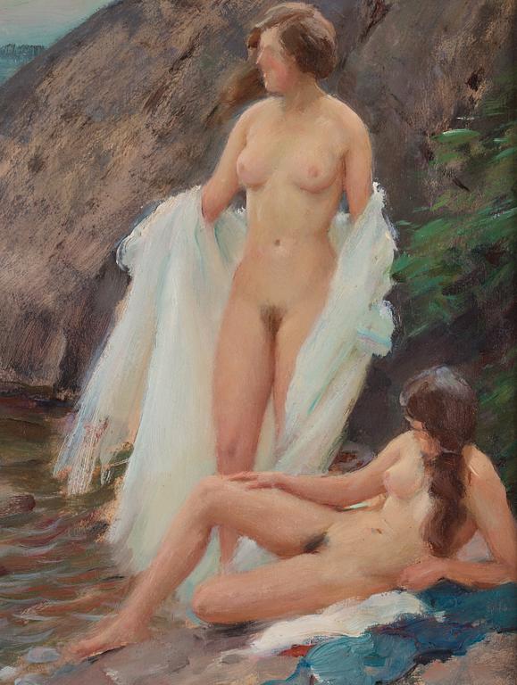 Ivar Kamke, Two women bathing.