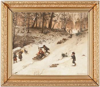 KNUT EKWALL, olja på duk. Signerad.