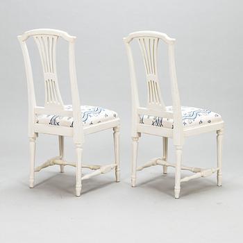 Stolar, 6 st, gustaviansk stil, 1900-talets första hälft.
