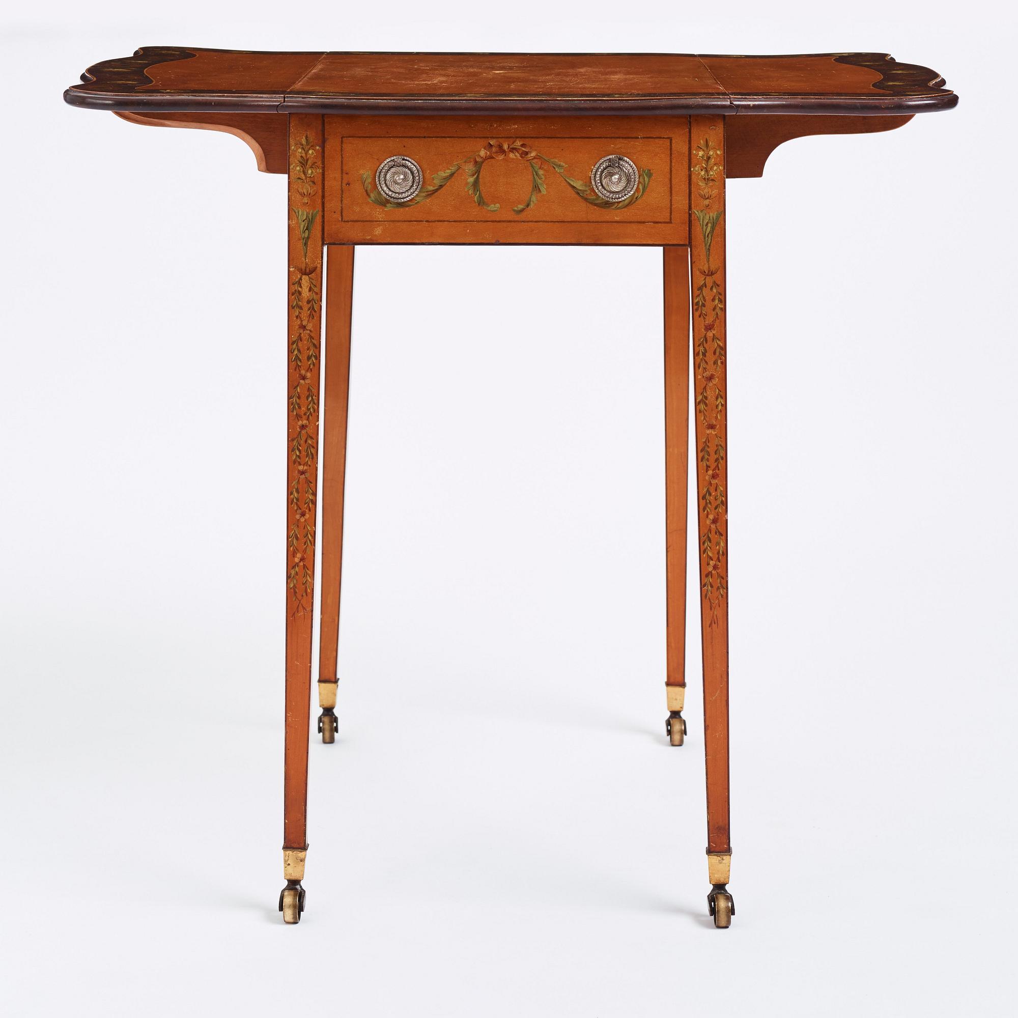 Klaffbord, s.k Pembroke table, England 1800-tal, Sheratonstil.