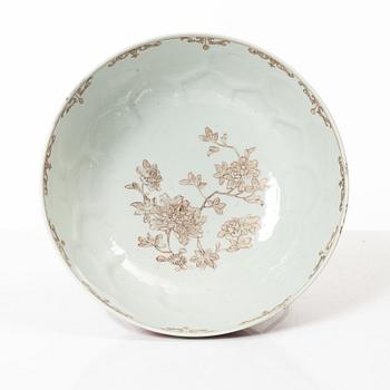Skål, kompaniporslin, Kina, Qingdynastin, 1700-tal.