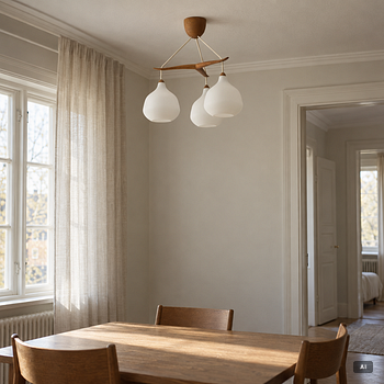 Uno & Östen Kristiansson, Ceiling lamp, Luxus, second half of the 20th century.