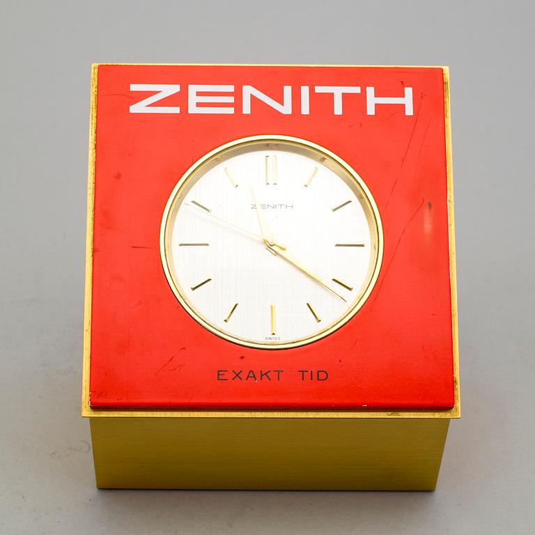 ZENITH, "Exakt Tid", s.c, Exact Time", mantle clock, 100 x 100 x 120 mm,