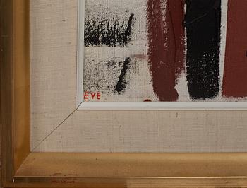 EVE ERIKSSON, olja på uppfodrad duk, signerad, a tergo daterad 1966.