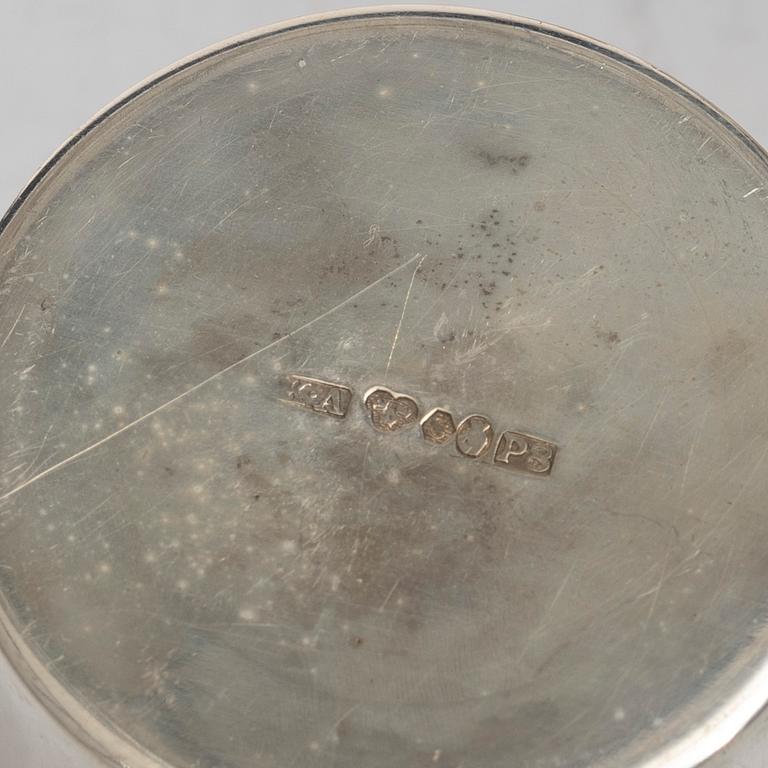 Eleven silver beakers, including marks of K Anderson, CG Hallberg, Eric Löfman for KG Markström, etc.