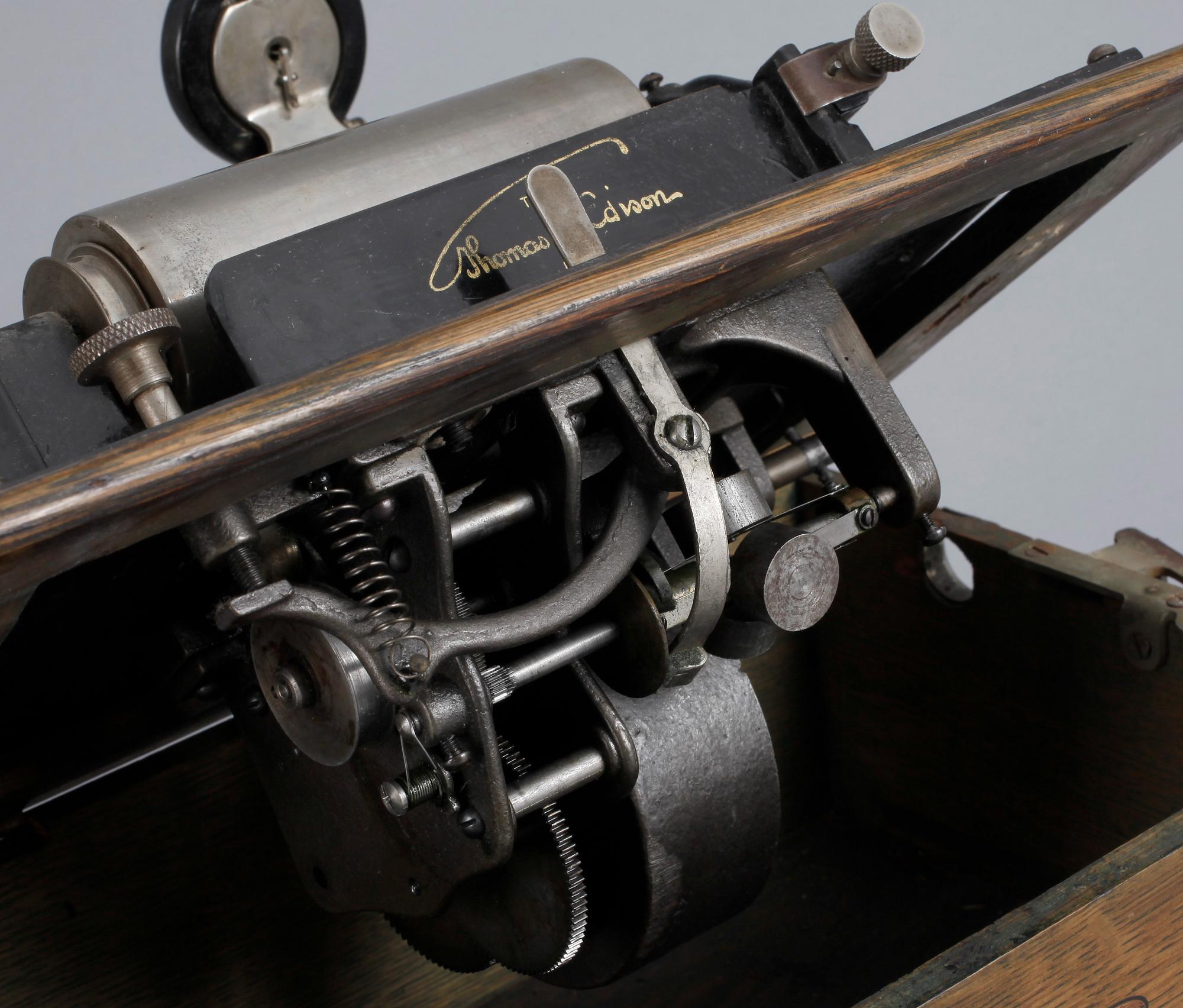 PHONOGRAPH, Edison Standard, sent 1800-tal.