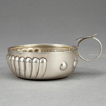 TASSE DU VIN, silver, fantasistämplar, delvis 1800-tal. .