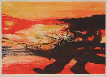 892. Zao Wou-ki, Untitled, from: Nobel Prize Portfolio.