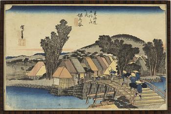 Utagawa Hiroshige I, färgträsnitt, Japan, ca. 1833-34.