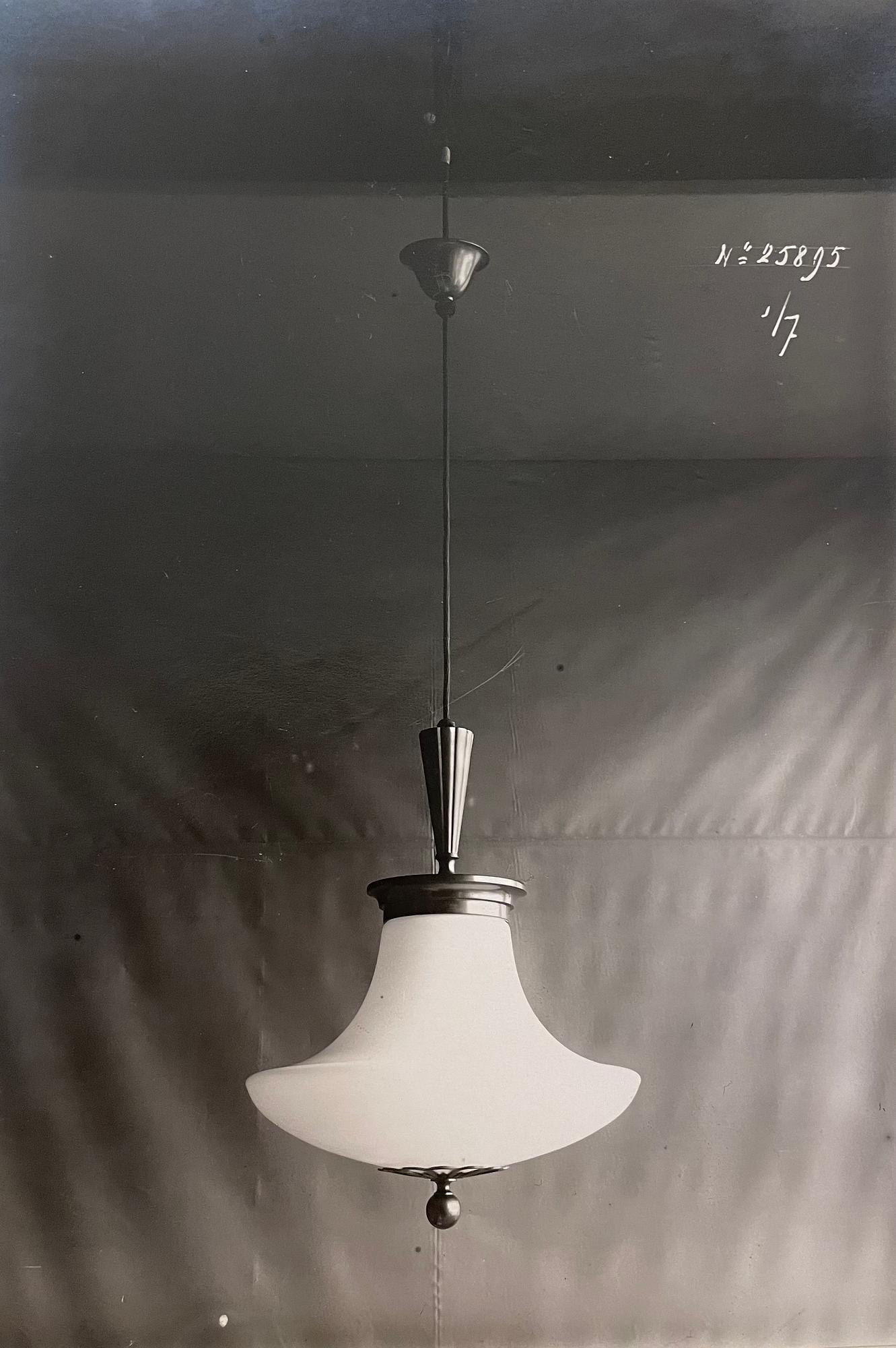 Erik Tidstrand, a rare Swedish Grace ceiling lamp model 25895, Nordiska Kompaniet, Sweden, 1920s.