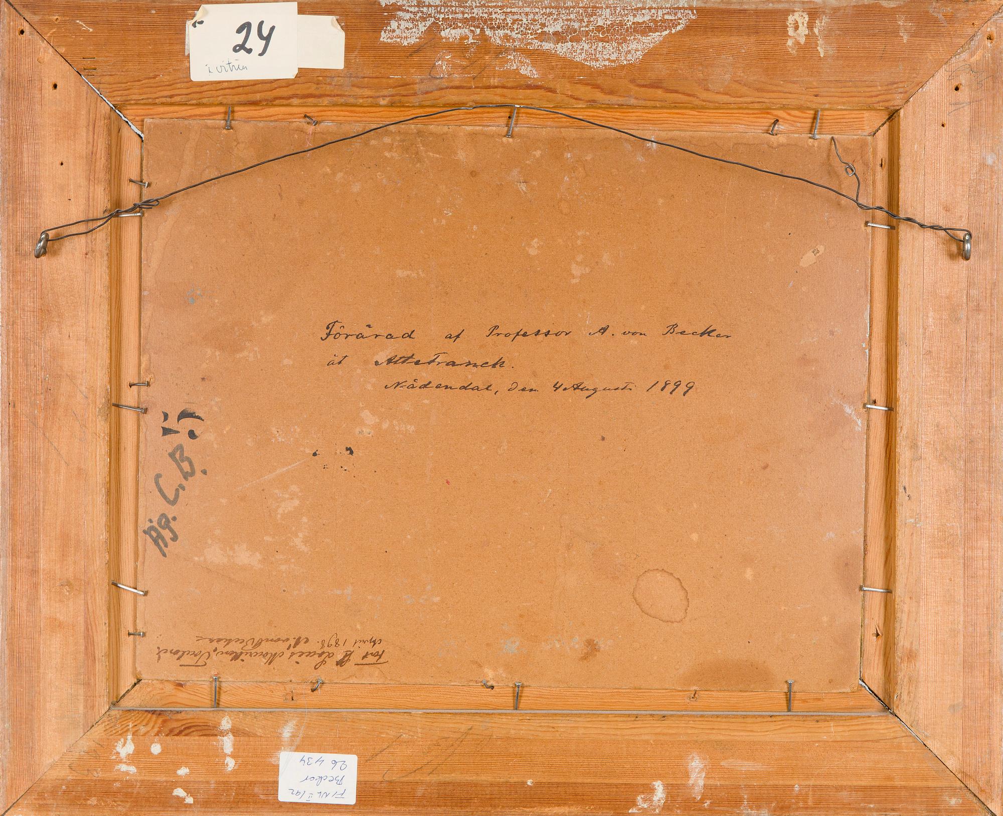 Adolf von Becker, Fransk Fästning.