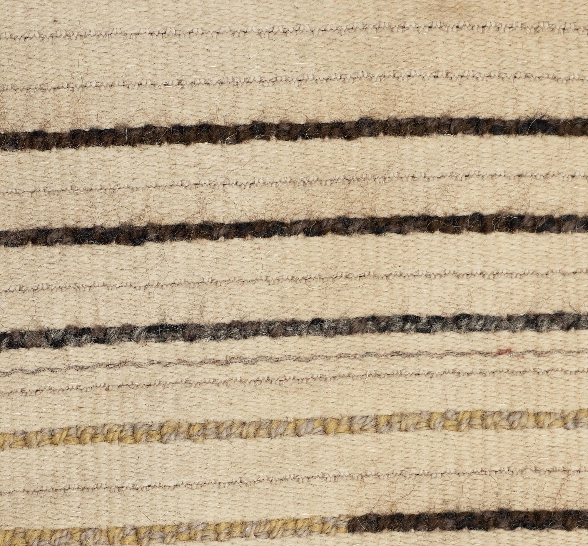 Rug. "Droppsten". Rya. 196,5 x 136,5 cm. Designed and "sewed" by Axel Löfstrand in 1963.