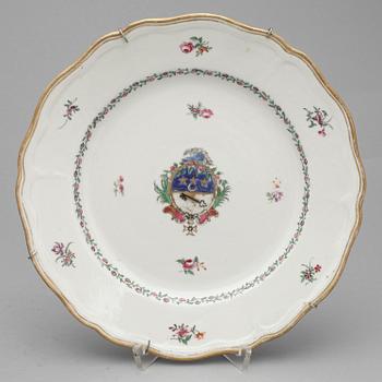 PARTI PORSLIN, 6 delar, Kina, 1700-tal.