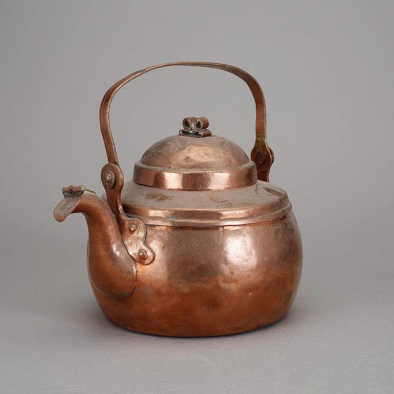 KAFFEPANNA, koppar. 1800-talets första hälft.