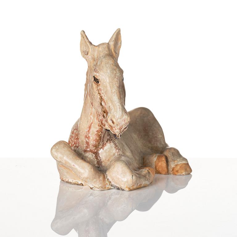 Michael Schilkin, a stoneware sculpture of a foal, Arabia, Finland, 1946.