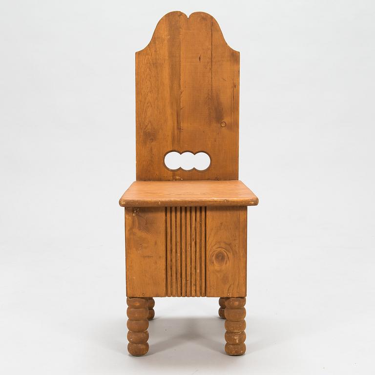 Eliel Saarinen, 3-piece nursery furniture set 'Elsa' for Oy Stockmann Ab, Keravan puusepäntehdas, Finland 1918.