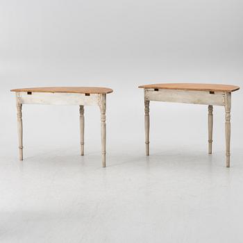 Väggbord, ett par, 1800-talets mitt.