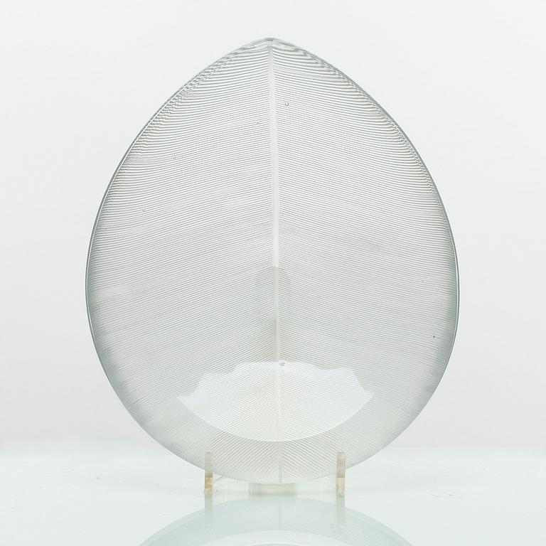 SKÅL, glas, 3337, "Lehti" (Blad) signerad Tapio Wirkkala Iittala -56.